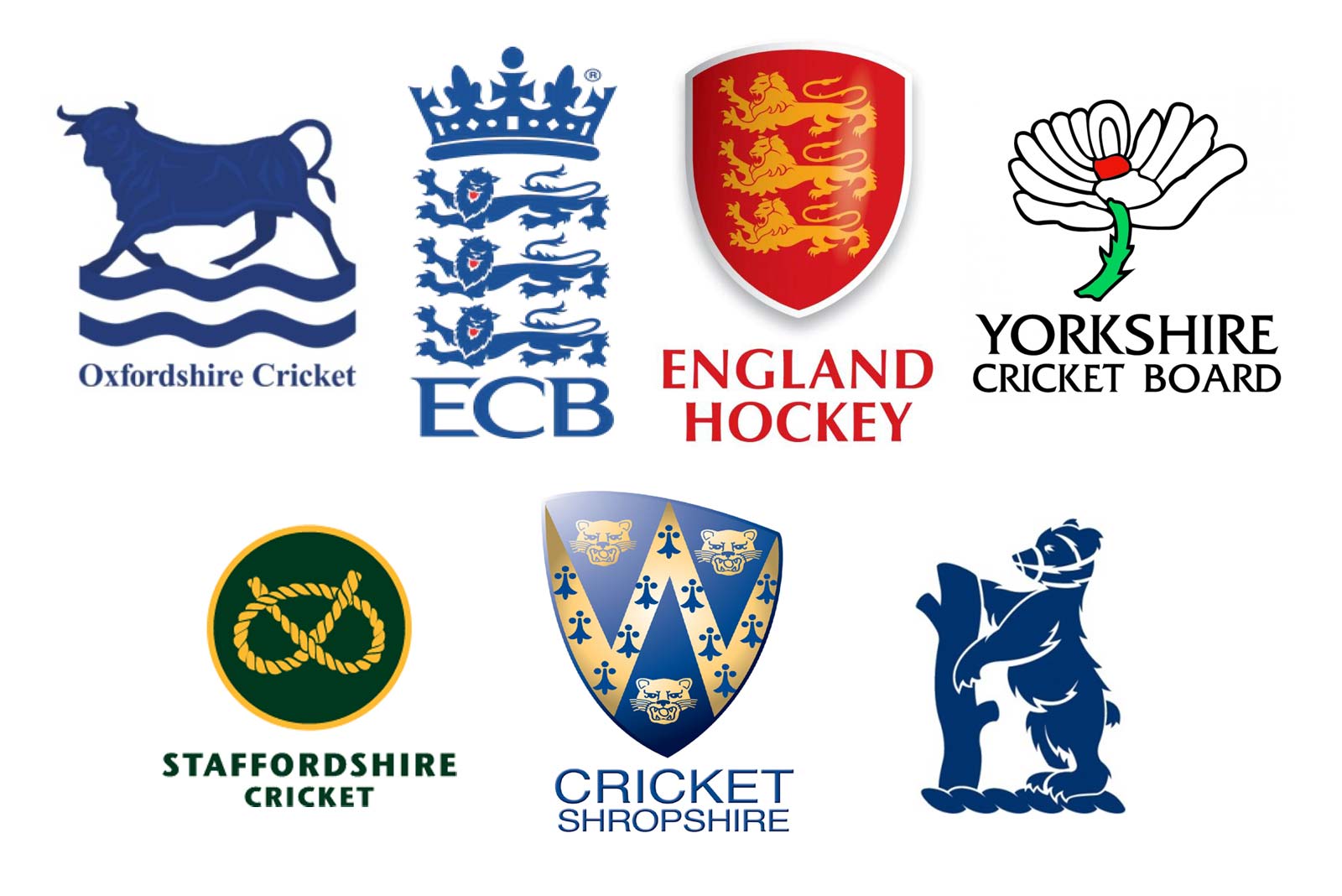 ecb cricket, football association logos
