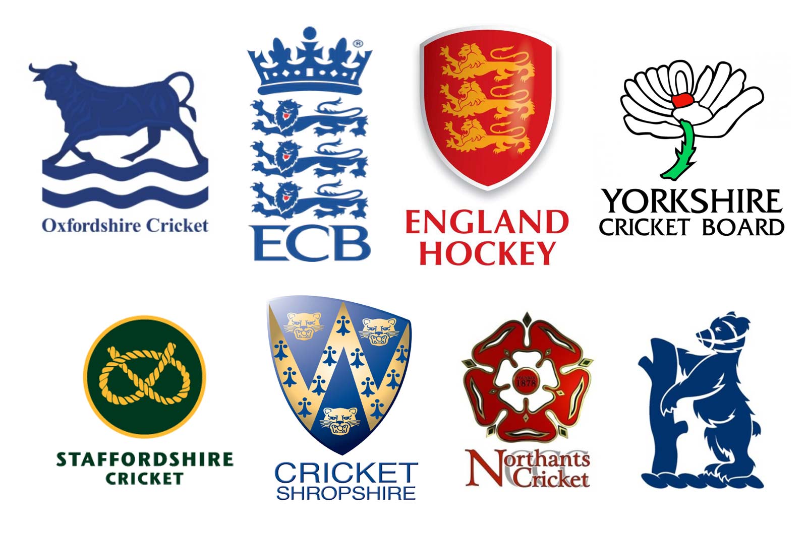 ecb cricket, football association logos